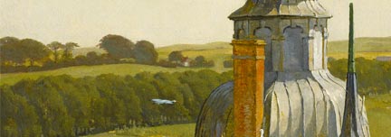 Detail from: Christen Købke, 'One of the Small Towers on Frederiksborg Castle', about 1834, The David Collection, Copenhagen © Courtesy of the owner. Photo Pernille Klemp
