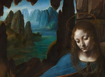 Detail from Leonardo 'The Virgin of the Rocks', about 1491-1508
