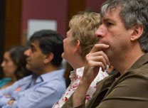 Audience listening to a lecture
