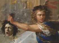 Detail from Luca Giordano, 'Perseus turning Phineas to Stone', early 1680s