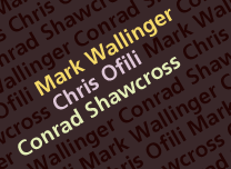 MArk Wallinger, Chris Ofili, Conrad Shawcross