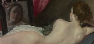 Detail from Velazquez, The Toilet of Venus ('The Rokeby Venus'), 1647-51