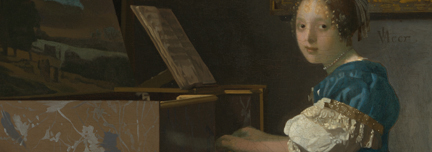 Vermeer, 'A Young Woman seated at a Virginal'