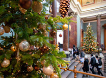 Christmas tree in the gallery