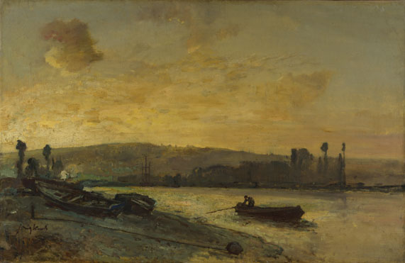 Johan Barthold Jongkind: 'River Scene'