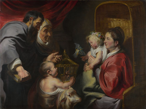 Jacob Jordaens: 'The Virgin and Child with Saint John and his Parents'