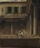 An Artist Sketching in the Cloister of S. Gregorio, Venice