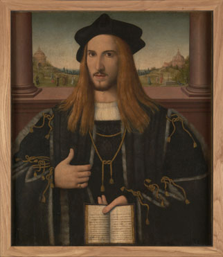 Attributed to Bernardino Loschi: 'Portrait of Alberto Pio'