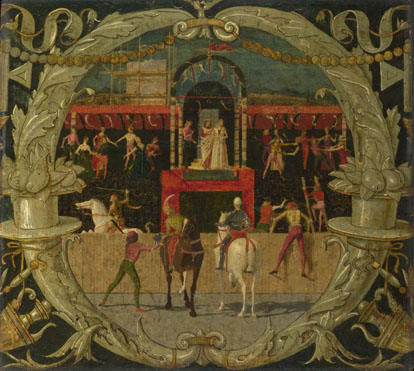 Domenico Morone: 'The Rape of the Sabines (after the signal)'