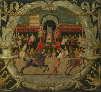 Domenico Morone: 'The Rape of the Sabines (before the signal)'