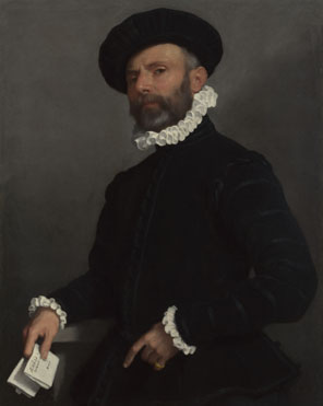 Giovanni Battista Moroni: 'Portrait of a Man holding a Letter ('L'Avvocato')'