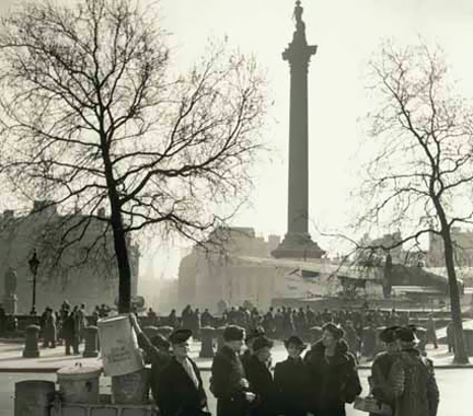 Spitfire plane in Trafalgar Square