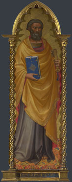 Attributed to Niccolo di Pietro Gerini: 'Saint Peter: Left Main Tier Panel'