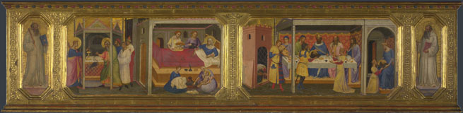 Attributed to Niccolo di Pietro Gerini: 'Scenes from the Life of Saint John the Baptist'
