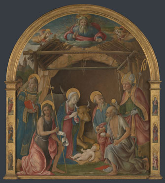 Pietro Orioli: 'The Nativity with Saints'