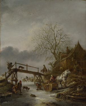 Isack van Ostade: 'A Winter Scene'