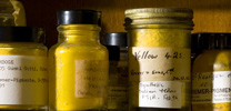 Paintings: Pigment reference collection in the scientific department