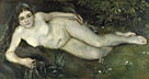 A Nymph by a Stream