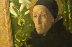 Detail of Giovanni Bellini NG1440 in Room A Screen 7
