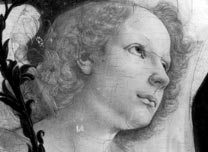 Infrared reflectogram of Andrea del Verrocchio and Lorenzo di Credi, ‘The Virgin and Child with Two Angels’, about 1476–8