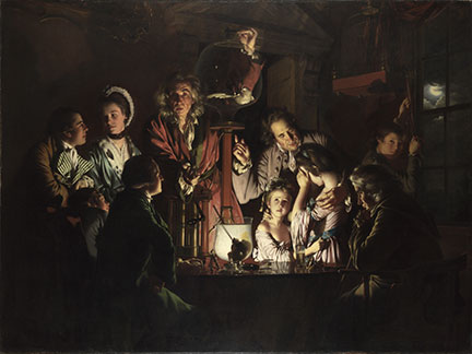 Detail from Joseph Wright 'of Derby', 'An Experiment on a Bird in the Air Pump'