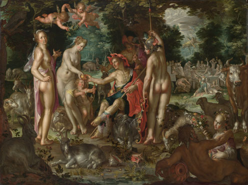 Joachim Wtewael: 'The Judgement of Paris' Joachim Wtewael: 'The Judgement of Paris'
