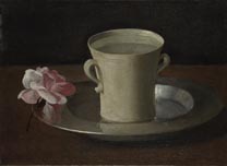 Francisco de Zurbarán: 'A Cup of Water and a Rose'