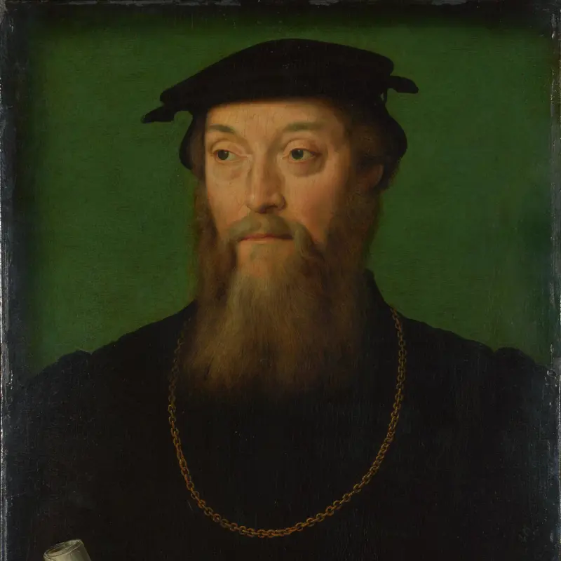 Portrait of a Man holding a Scroll and Gloves