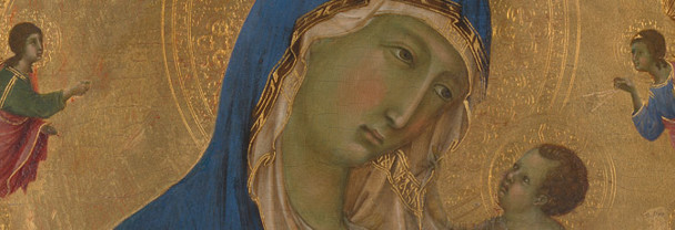 Duccio: 'The Virgin and Child with Saints Dominic and Aurea'