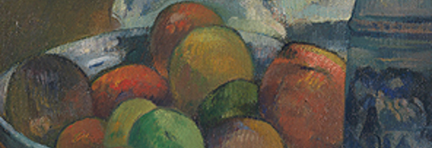 Paul Gauguin 'Bowl of Fruit and Tankard before a Window, probably', 1890