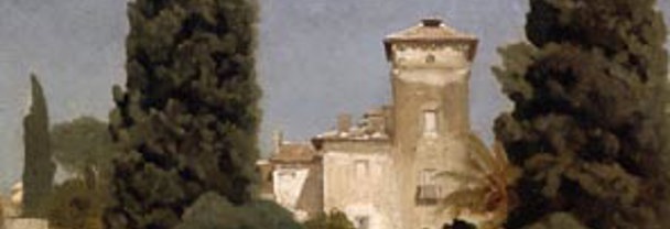 Detail from Frederic, Lord Leighton, The Villa Malta, Rome