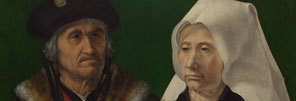 Detail of Jan Gossaert: 'An Elderly Couple'