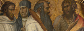 Giovanni dal Ponte, 'Saints Bernard, Scholastica, Benedict and John', about 1420-4?