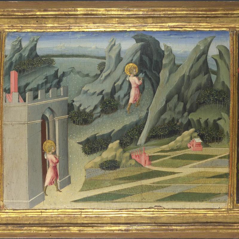 Saint John the Baptist retiring to the Desert