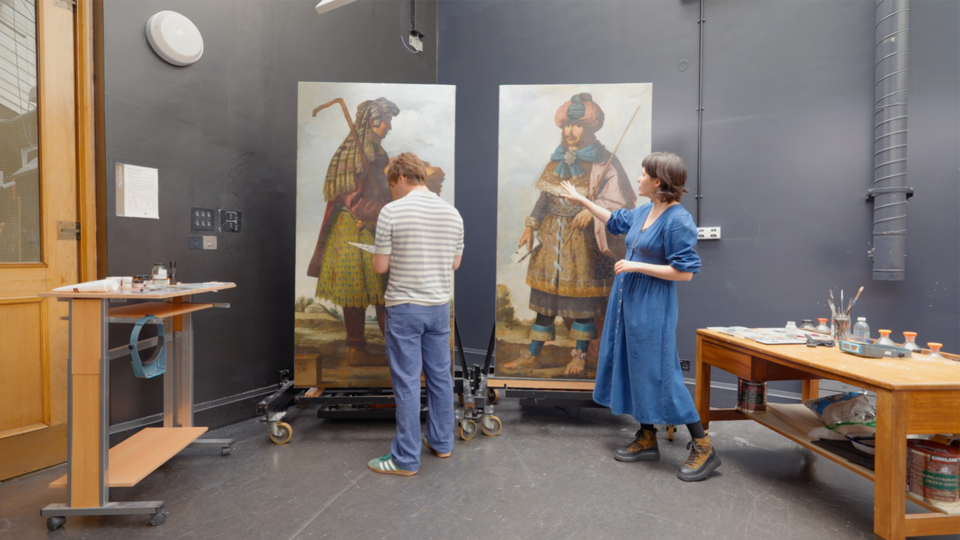 How were Zurbarán’s life-size portraits used as political statements?