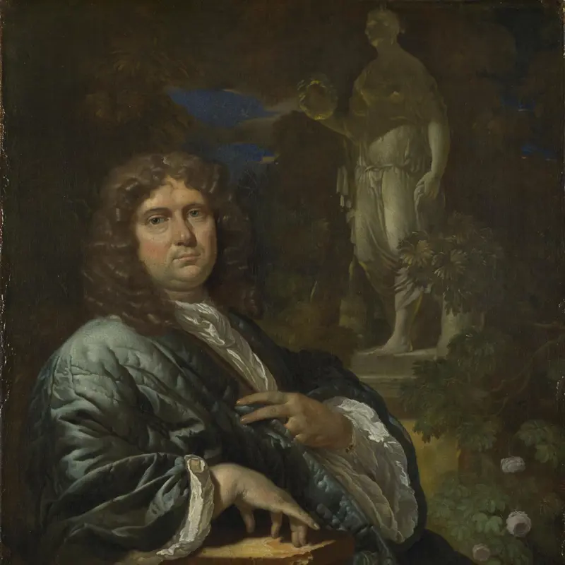 Portrait of a Man in a Quilted Gown