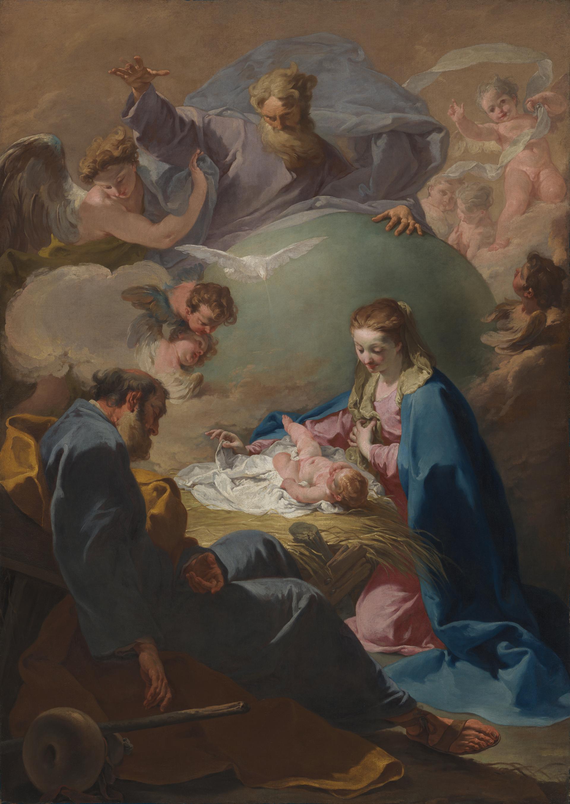 The Nativity with God the Father and the Holy Ghost