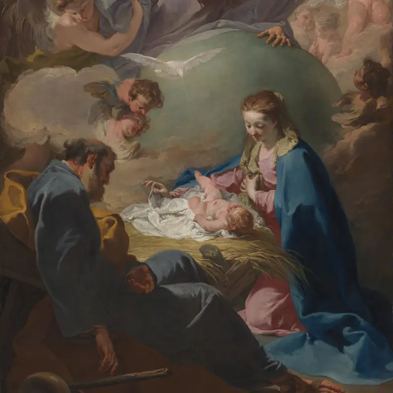 The Nativity with God the Father and the Holy Ghost