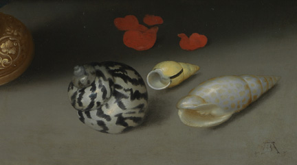 
Detail from Ambrosius Bosschaert the Elder, 'A Still Life of Flowers in a Wan-Li Vase', 1609-10