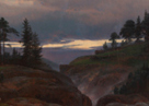 Detail from Johan Christian Dahl , 'The Lower Falls of the Labrofoss', 1827