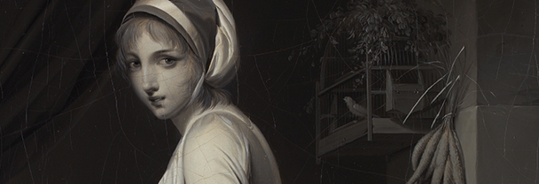 Louis-Léopold Boilly, 'A Girl at a Window' (detail), after 1799