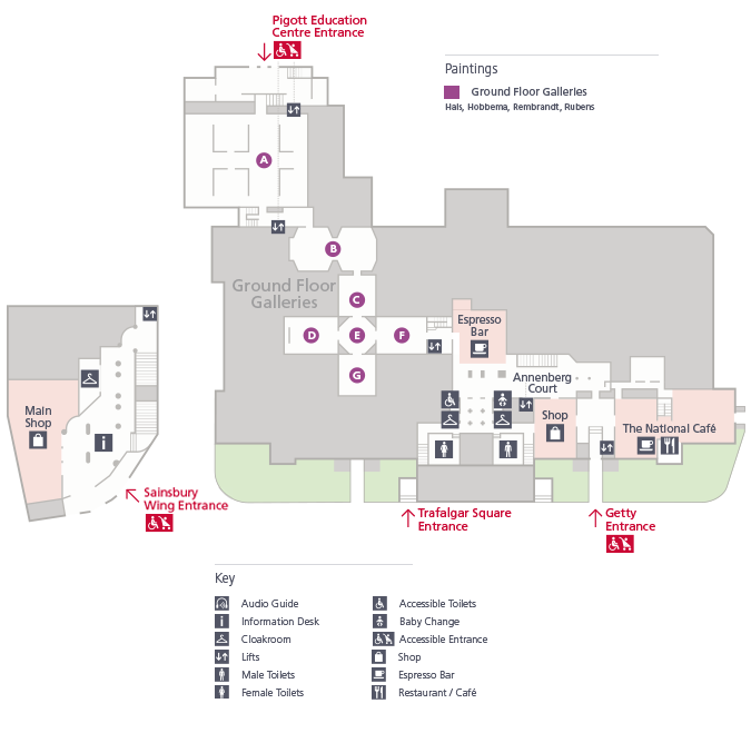 Level 0 Floorplans National Gallery London