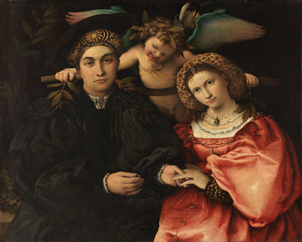 Lorenzo Lotto, Marsilio Cassotti and his wife Faustina, 1523 © Museo Nacional del Prado, Madrid