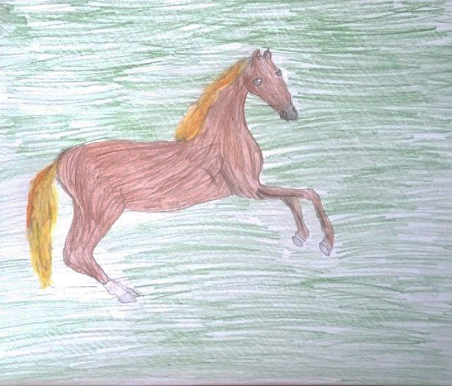 'Whistlejacket' by Dominyka aged 8 from Vilnius, Lithuania