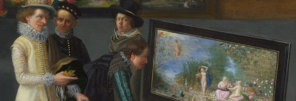 Flemish, Cognoscenti in a Room hung with Pictures, about 1620