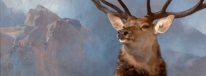 Detail from Edwin Landseer 'The Monarch of the Glen', about 1851, Scottish National Gallery Purchased by the National Galleries of Scotland as a part gift from Diageo Scotland Ltd, with contributions from the Heritage Lottery Fund, Dunard Fund, the Art Fund, the William Jacob Bequest, the Tam O’Shanter Trust, the Turtleton Trust, and the K. T. Wiedemann Foundation, Inc. and through public appeal 2017 (NG 2881) © National Galleries of Scotland