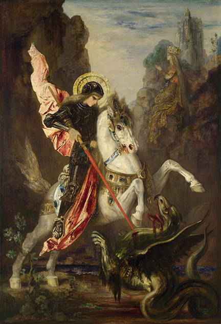 Gustave Moreau, Saint George and the Dragon, 1889–90