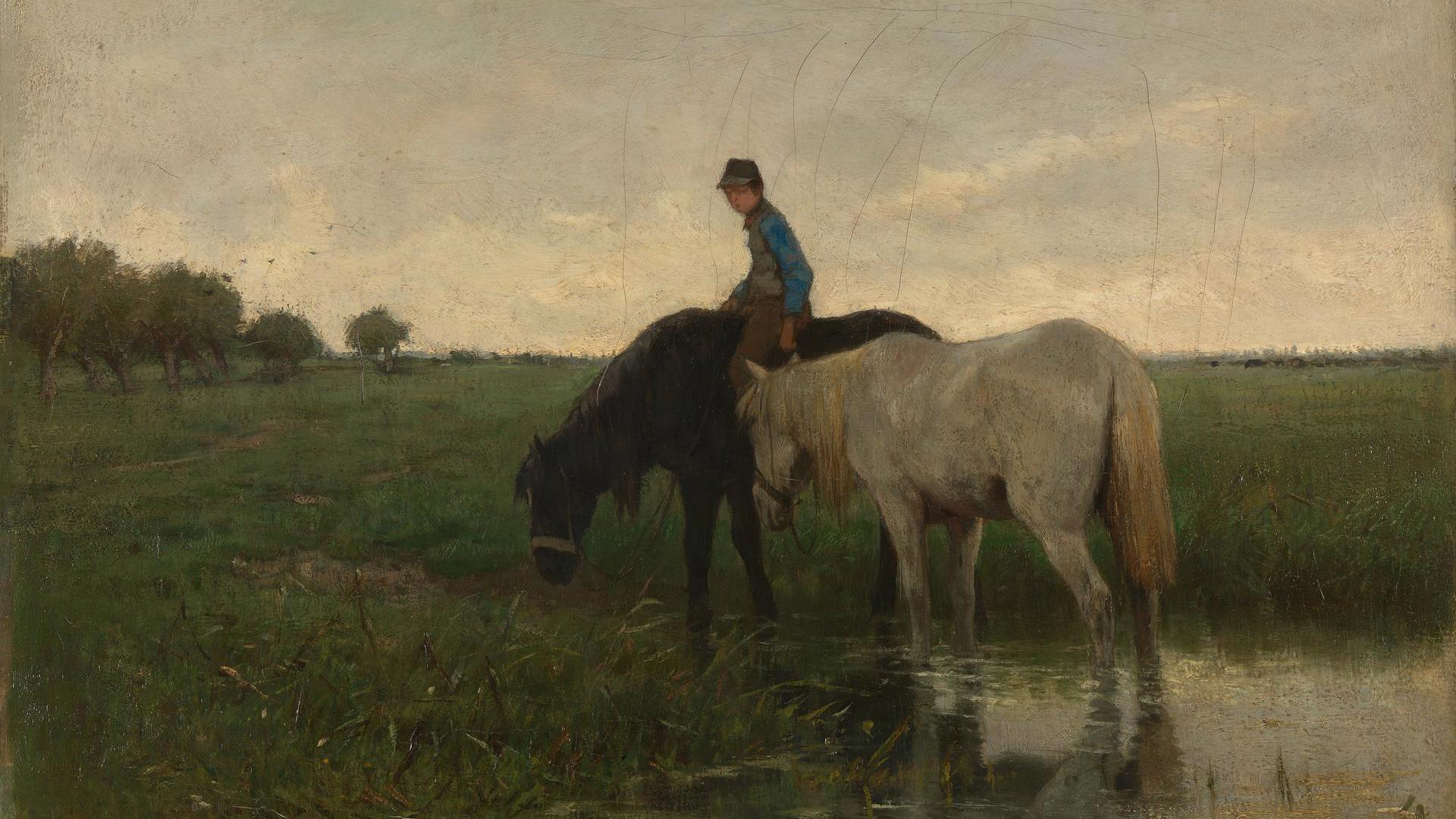 Watering Horses by Anton Mauve