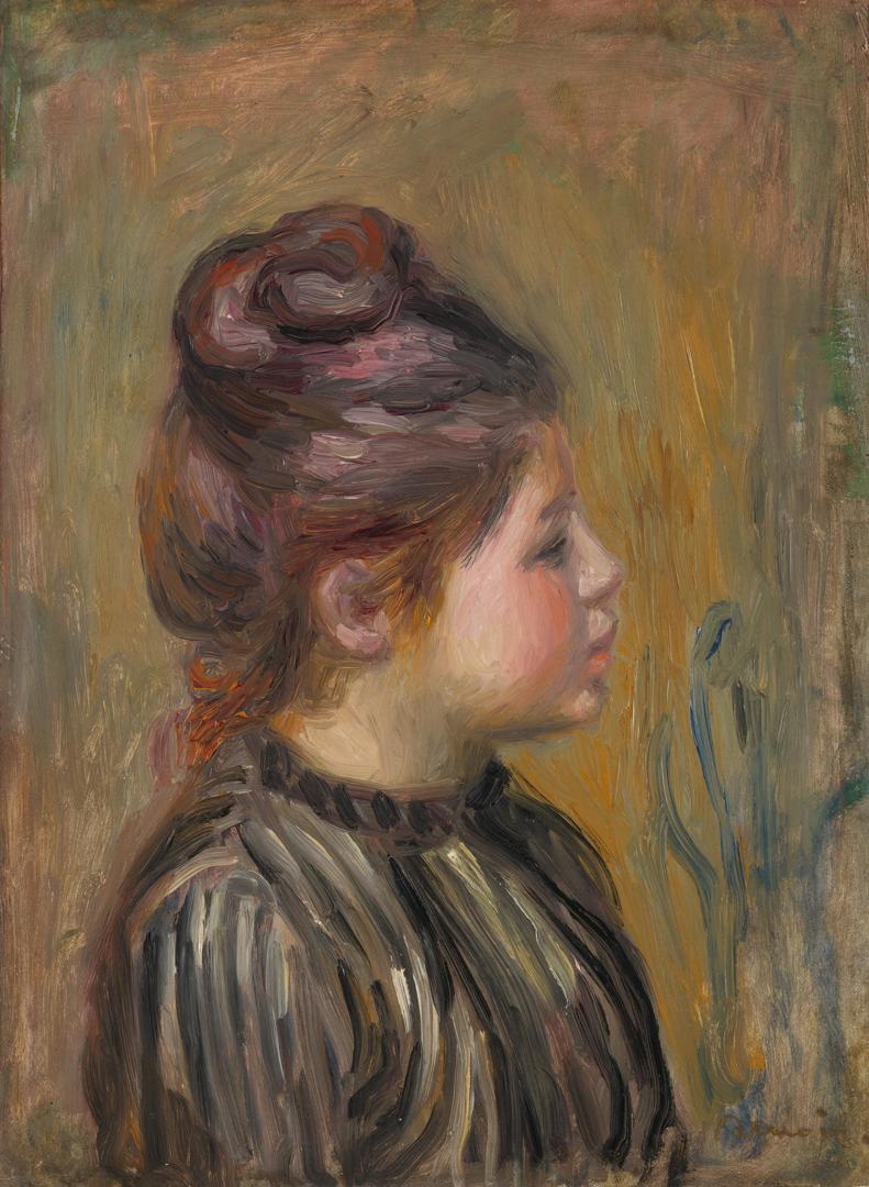 Head of a Girl by Pierre-Auguste Renoir