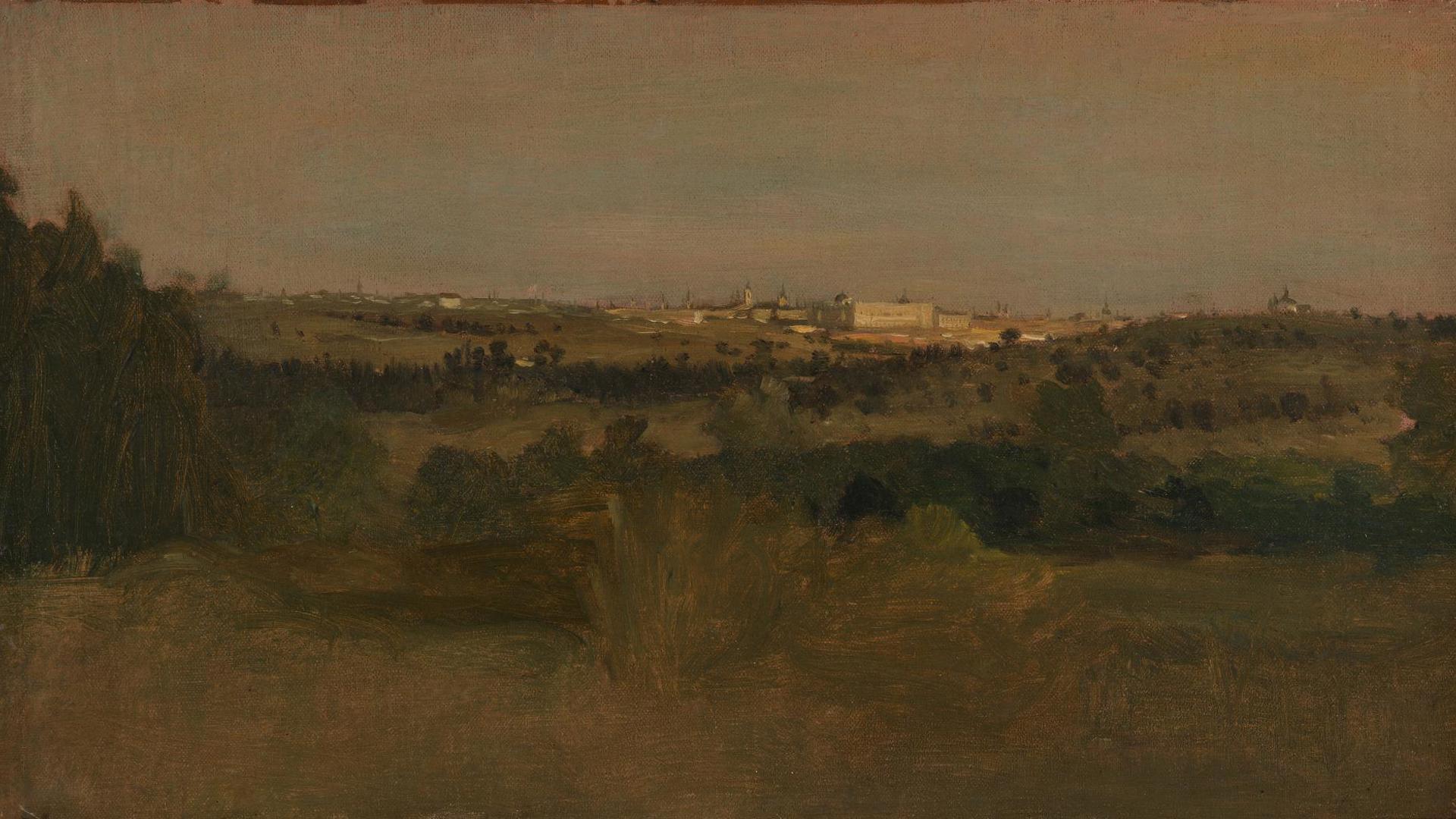 View of Madrid by Probably by Carlos de Haes
